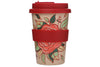 Cafe to go Becher 400 ml - Huskup rote Blume