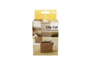 around world clip cat - paperclip holder